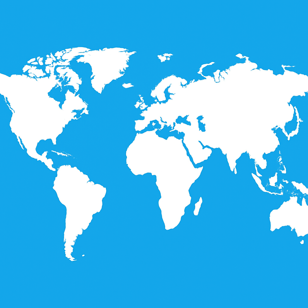 World map showing countries with CISCE affiliated schools